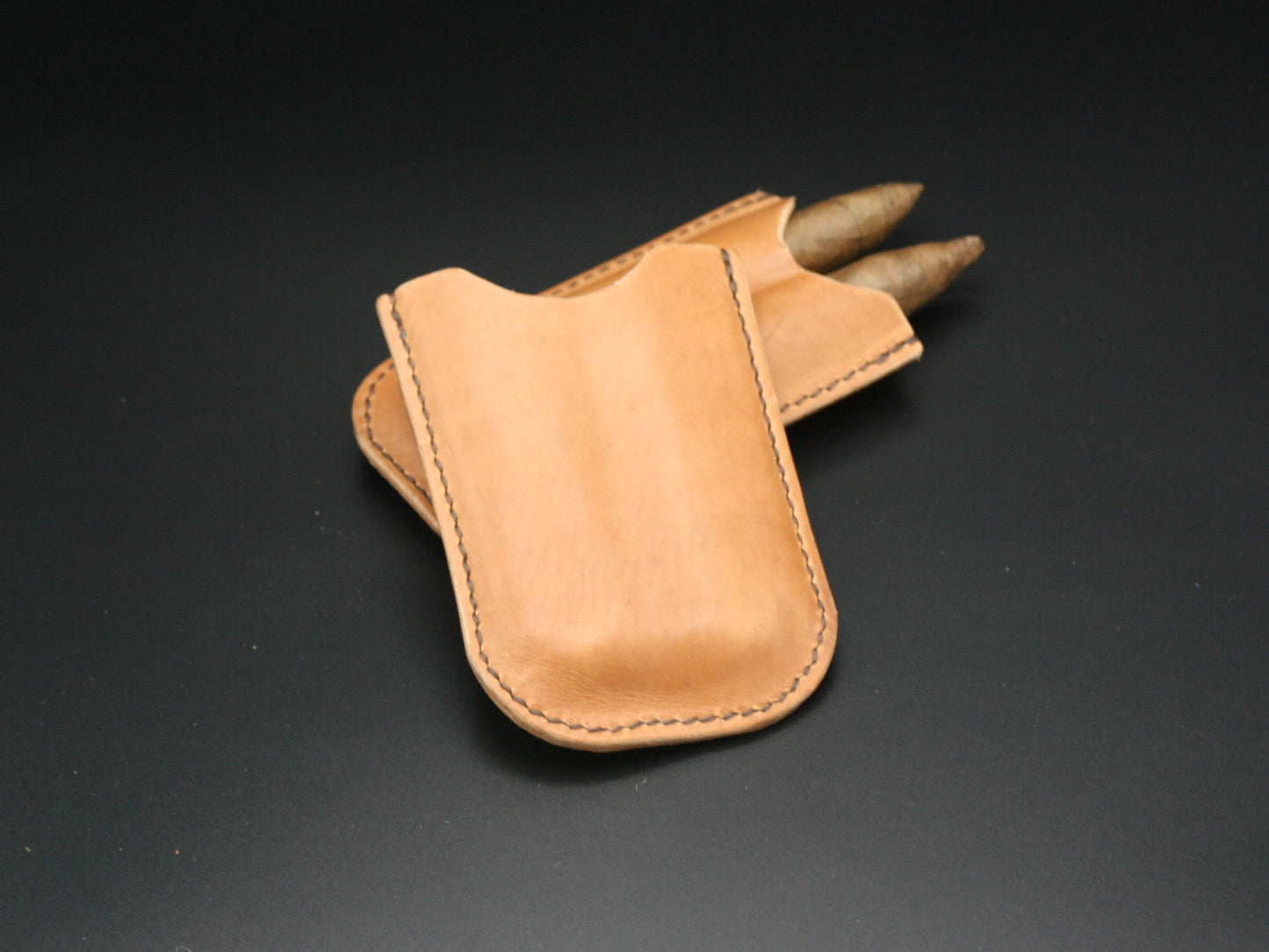 Ring 60 Two-Cigar Case - Hand Stitched