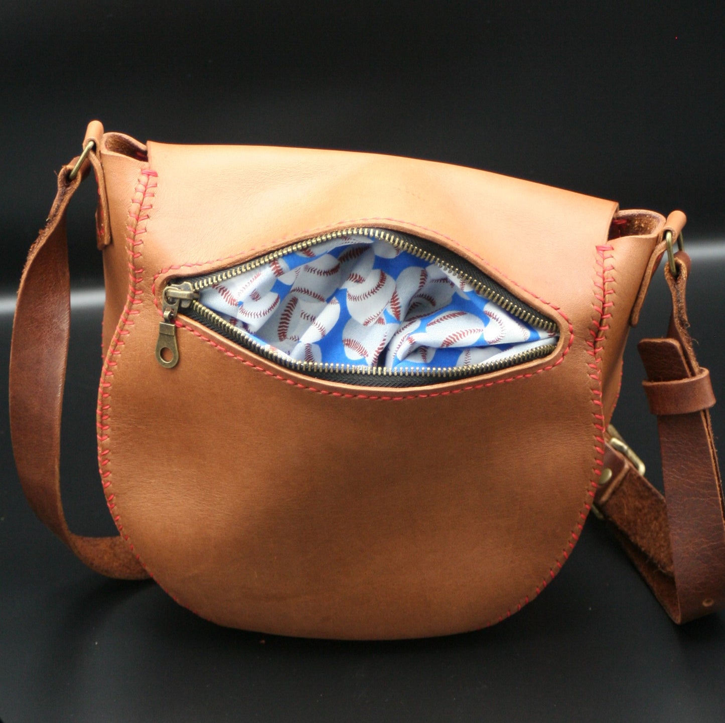Baseball Glove Leather Purse