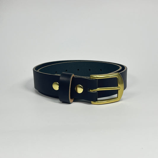 1-1/4" Leather Belt - Black