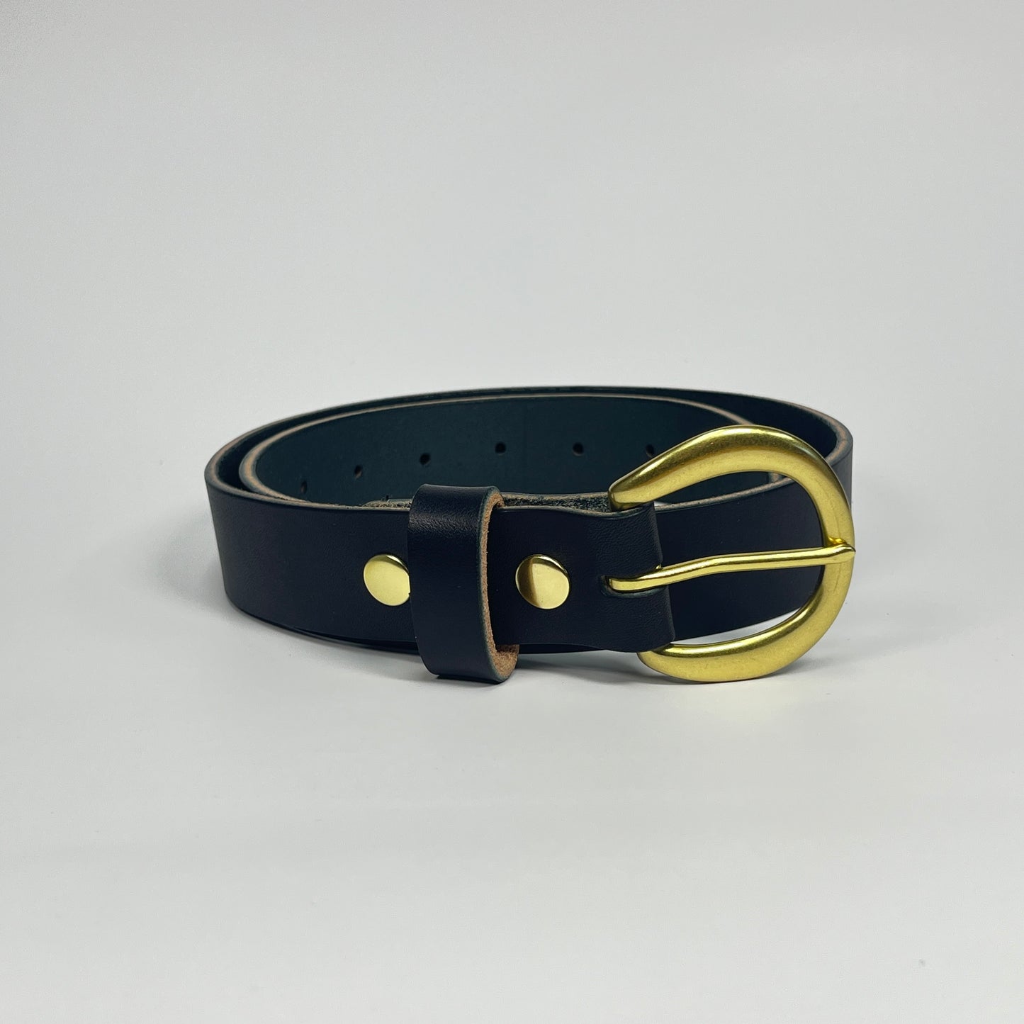1-1/4" Leather Belt - Black
