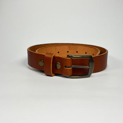 1-1/4" Leather Belt - Chestnut