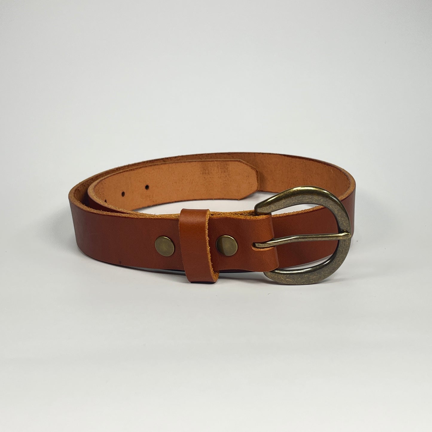 1-1/4" Leather Belt - Chestnut