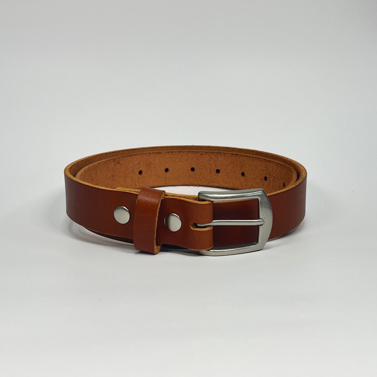1-1/4" Leather Belt - Chestnut
