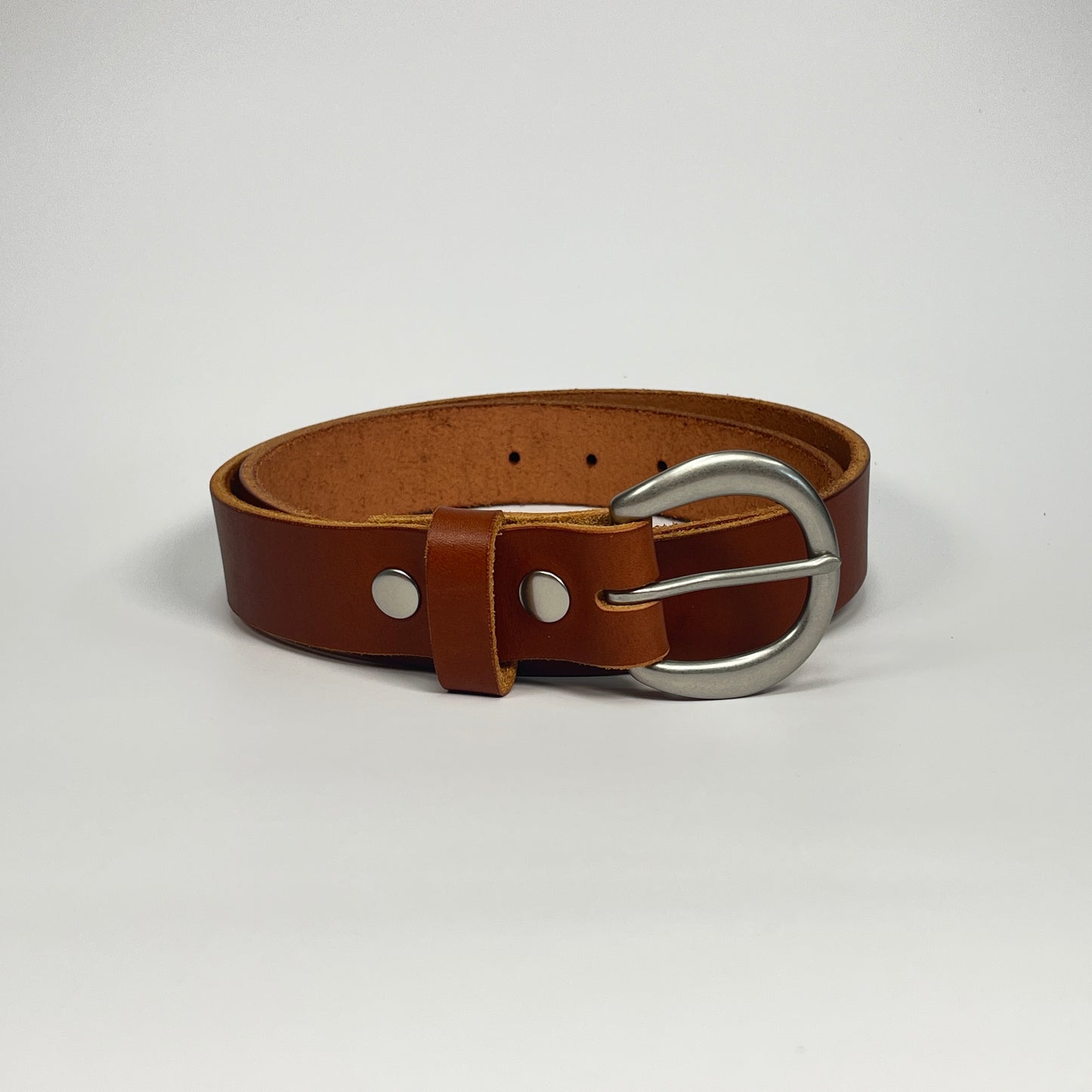 1-1/4" Leather Belt - Chestnut