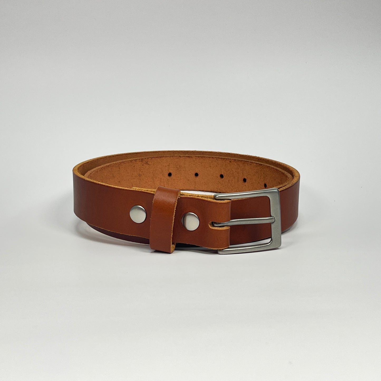 1-1/4" Leather Belt - Chestnut