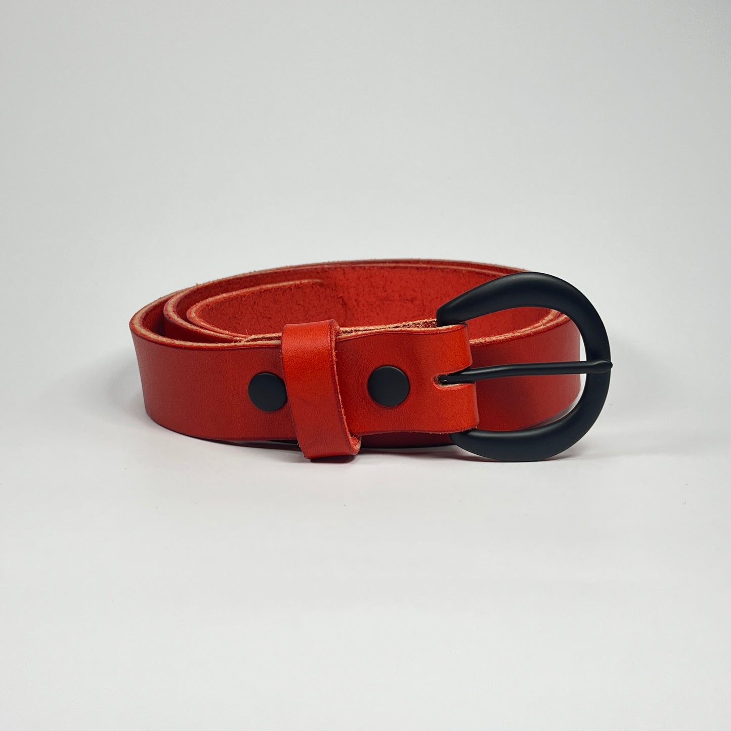 1-1/4" Leather Belt - Red