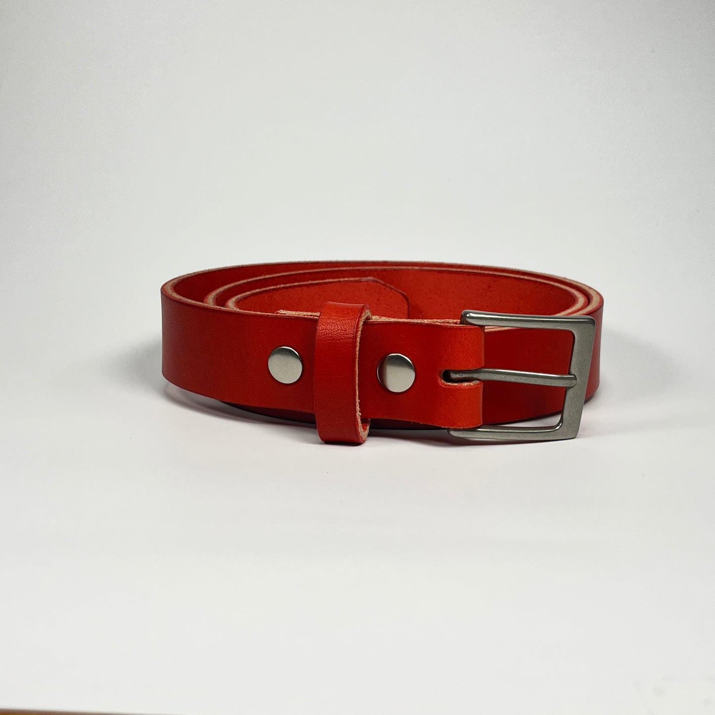 1-1/4" Leather Belt - Red
