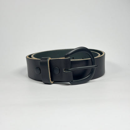 1-1/2" Leather Belt - Black