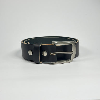 1-1/2" Leather Belt - Black