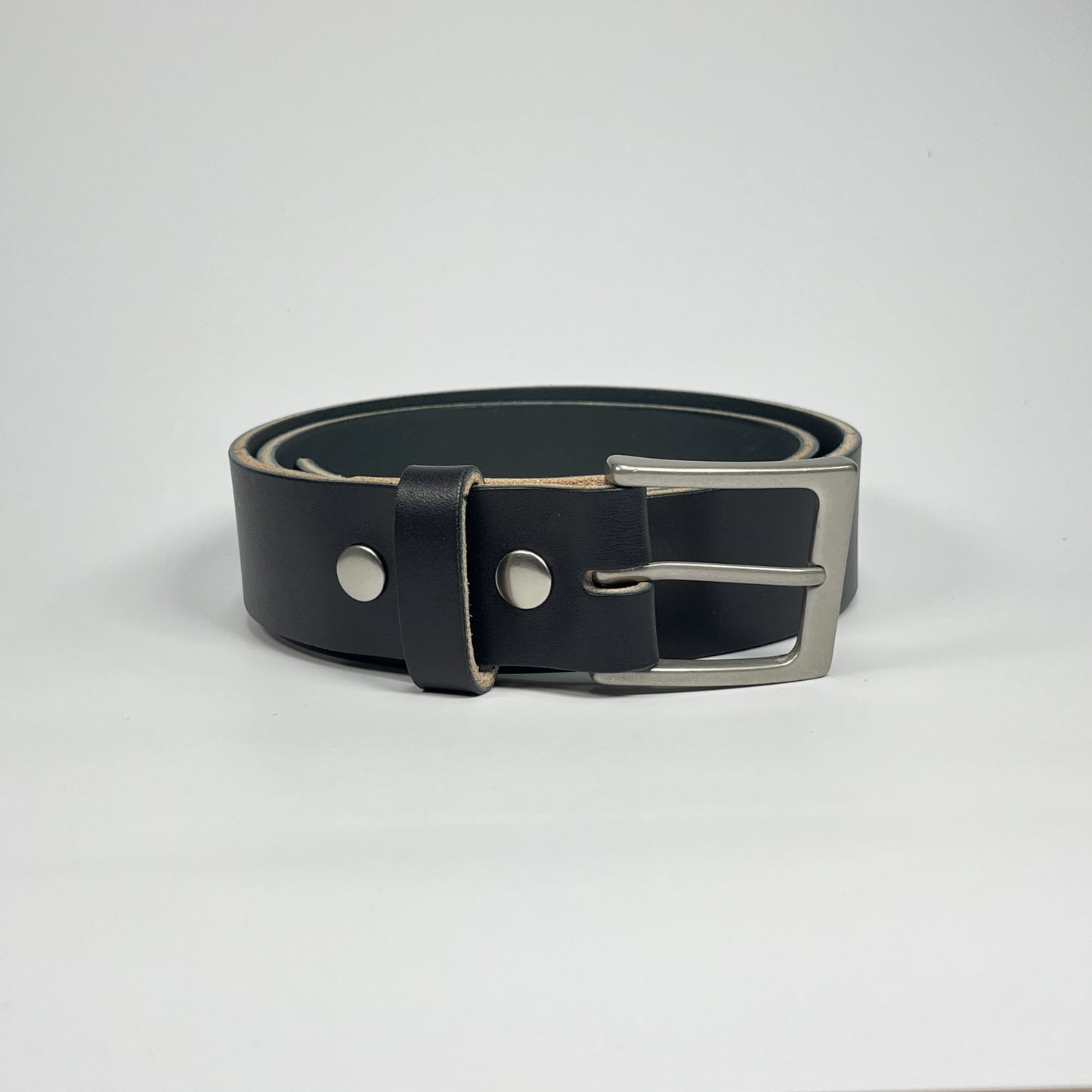 1-1/2" Leather Belt - Black