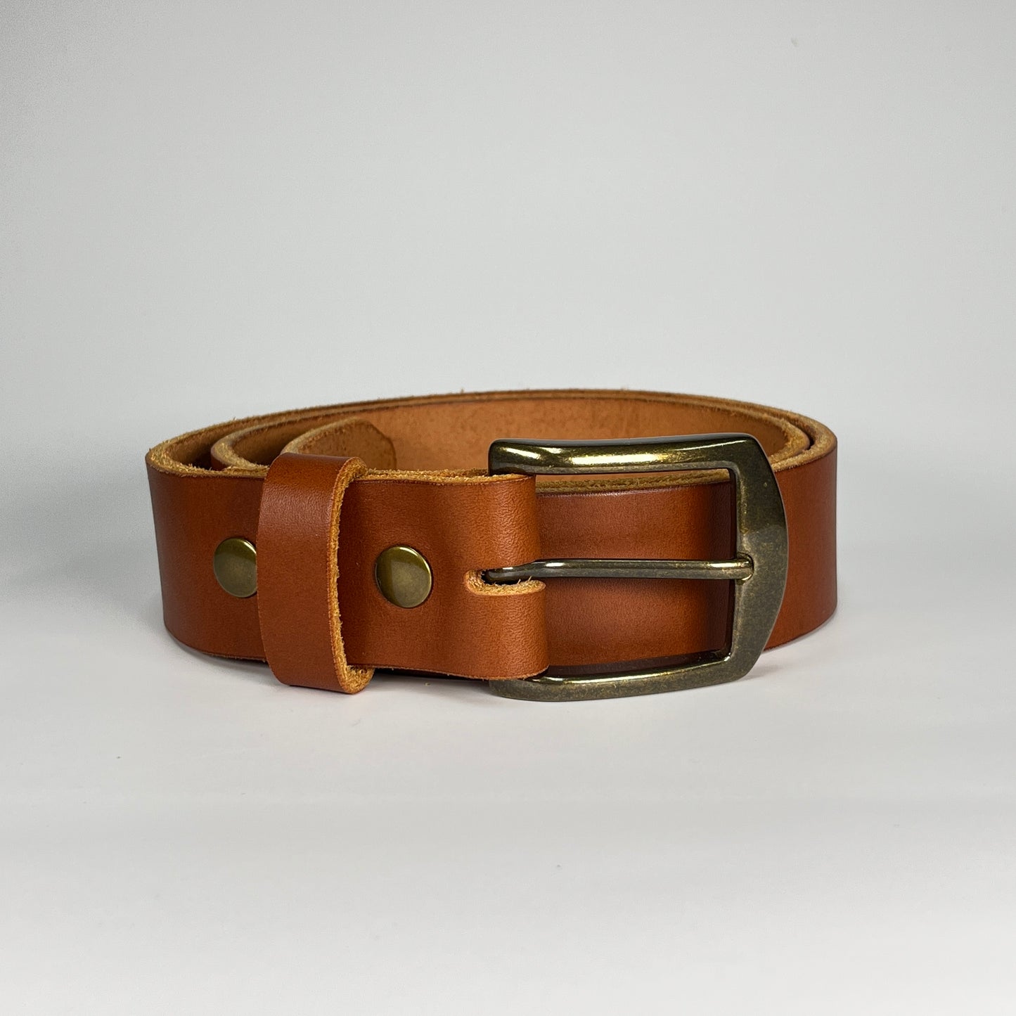 1-1/2" Leather Belt - Chestnut