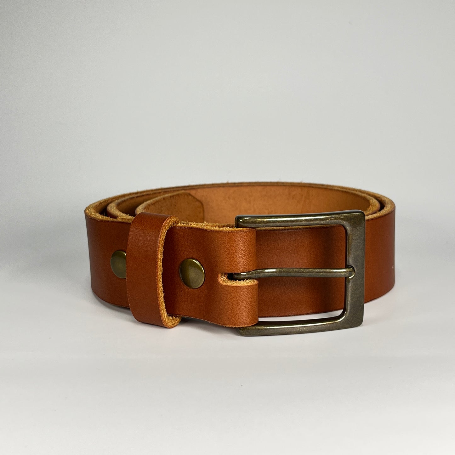 1-1/2" Leather Belt - Chestnut