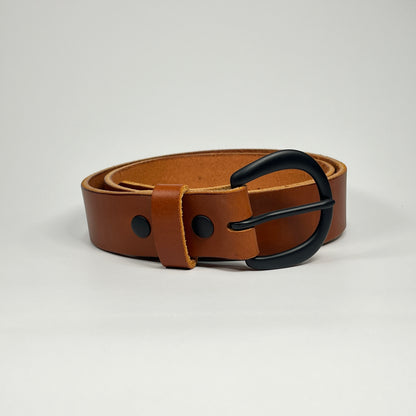 1-1/2" Leather Belt - Chestnut