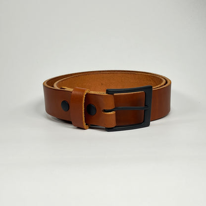 1-1/2" Leather Belt - Chestnut