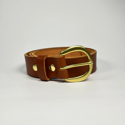 1-1/2" Leather Belt - Chestnut