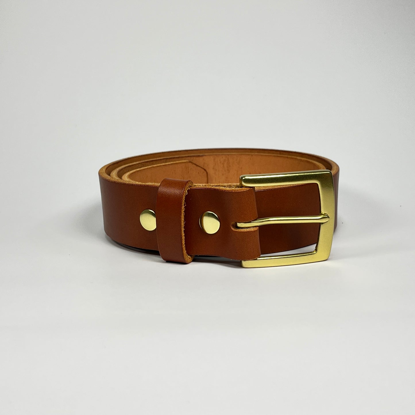 1-1/2" Leather Belt - Chestnut