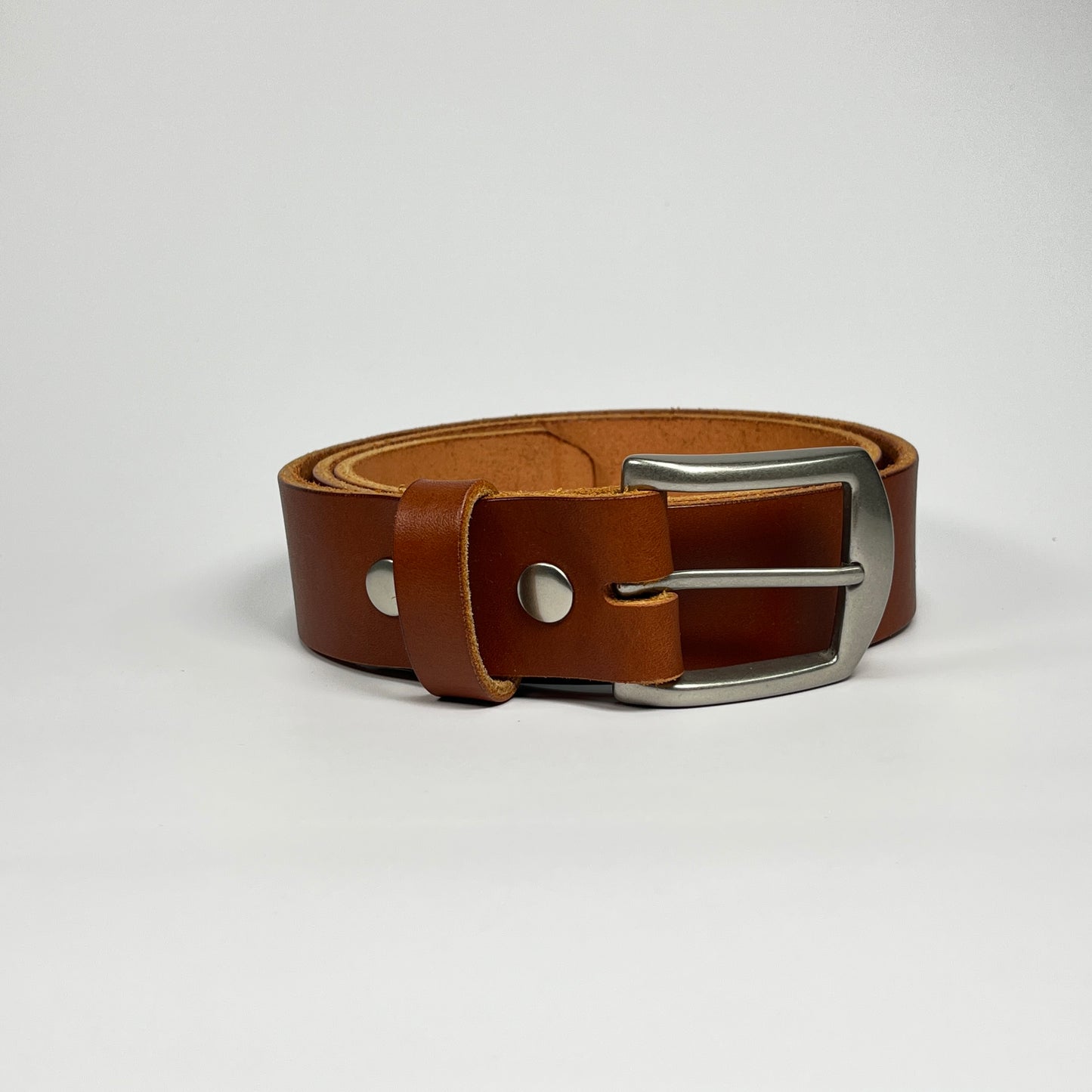 1-1/2" Leather Belt - Chestnut