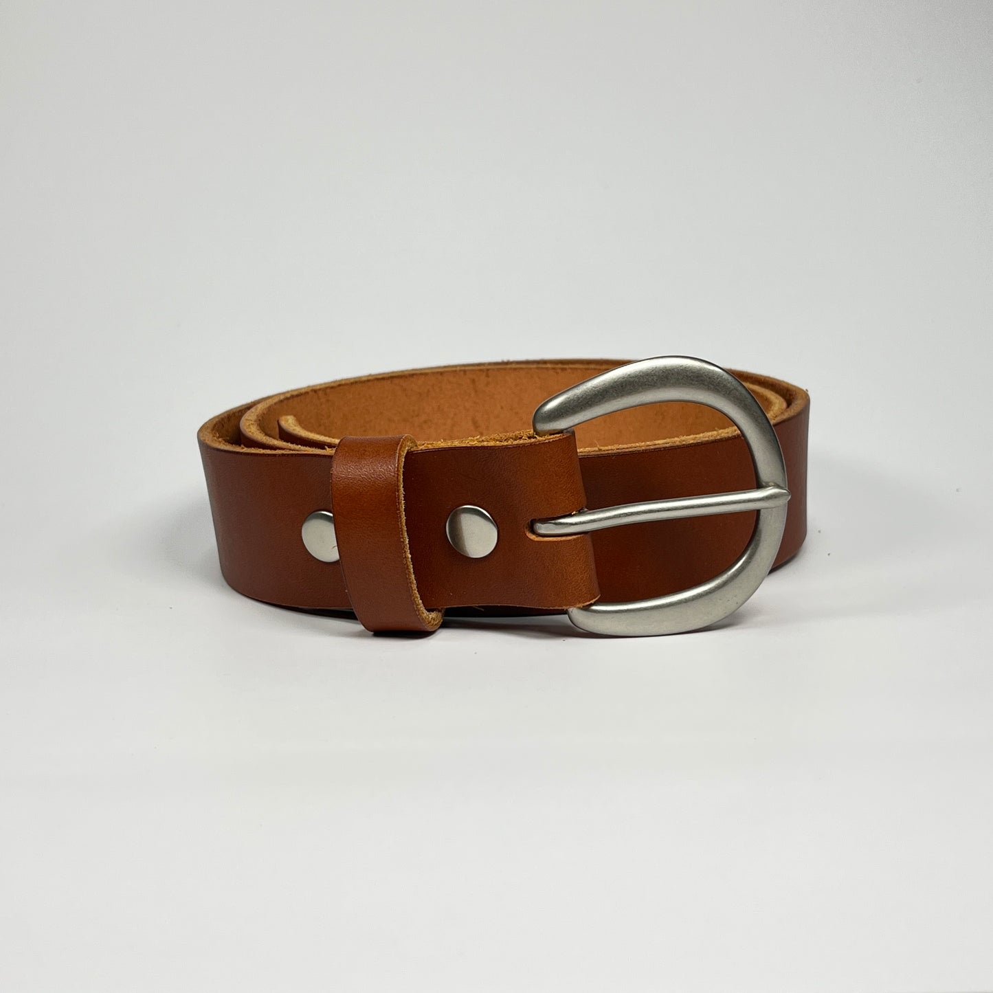 1-1/2" Leather Belt - Chestnut