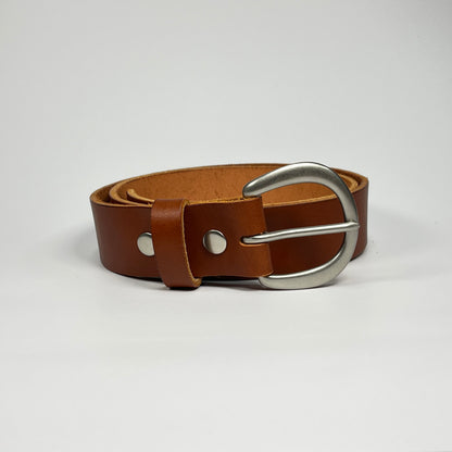 1-1/2" Leather Belt - Chestnut