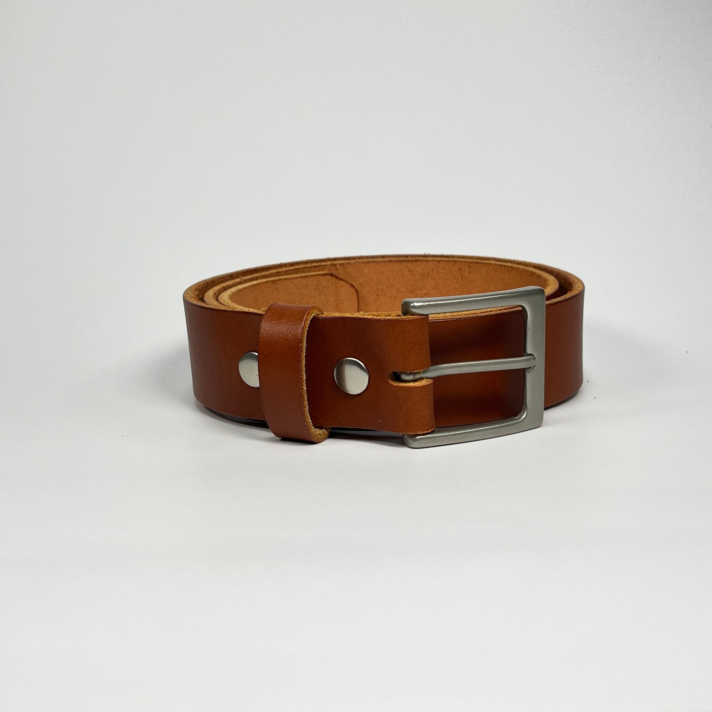 1-1/2" Leather Belt - Chestnut