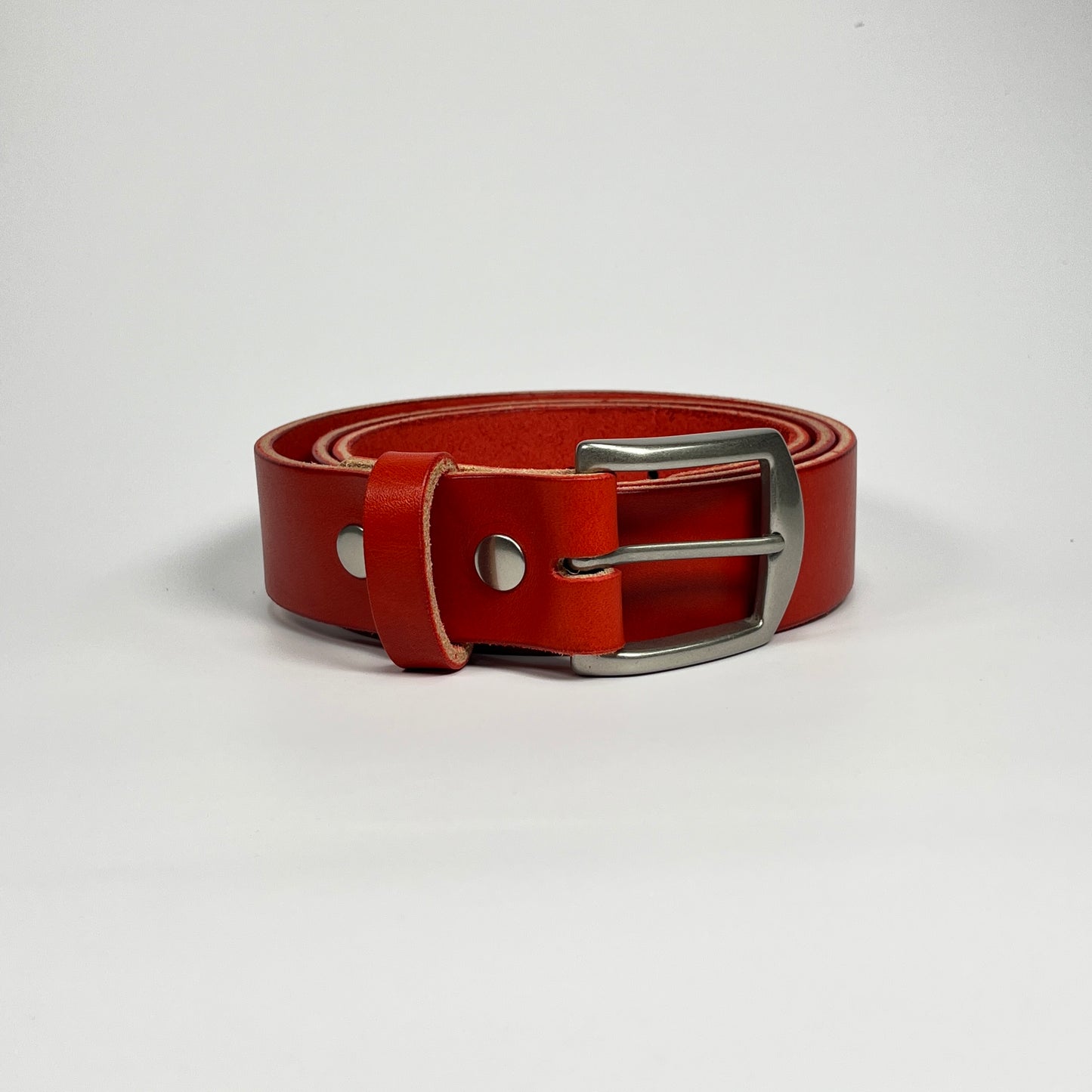 1-1/2" Leather Belt - Red