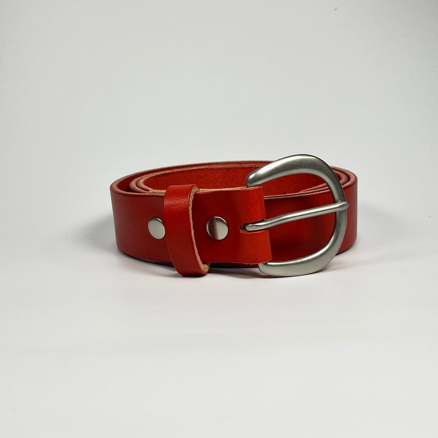 1-1/2" Leather Belt - Red