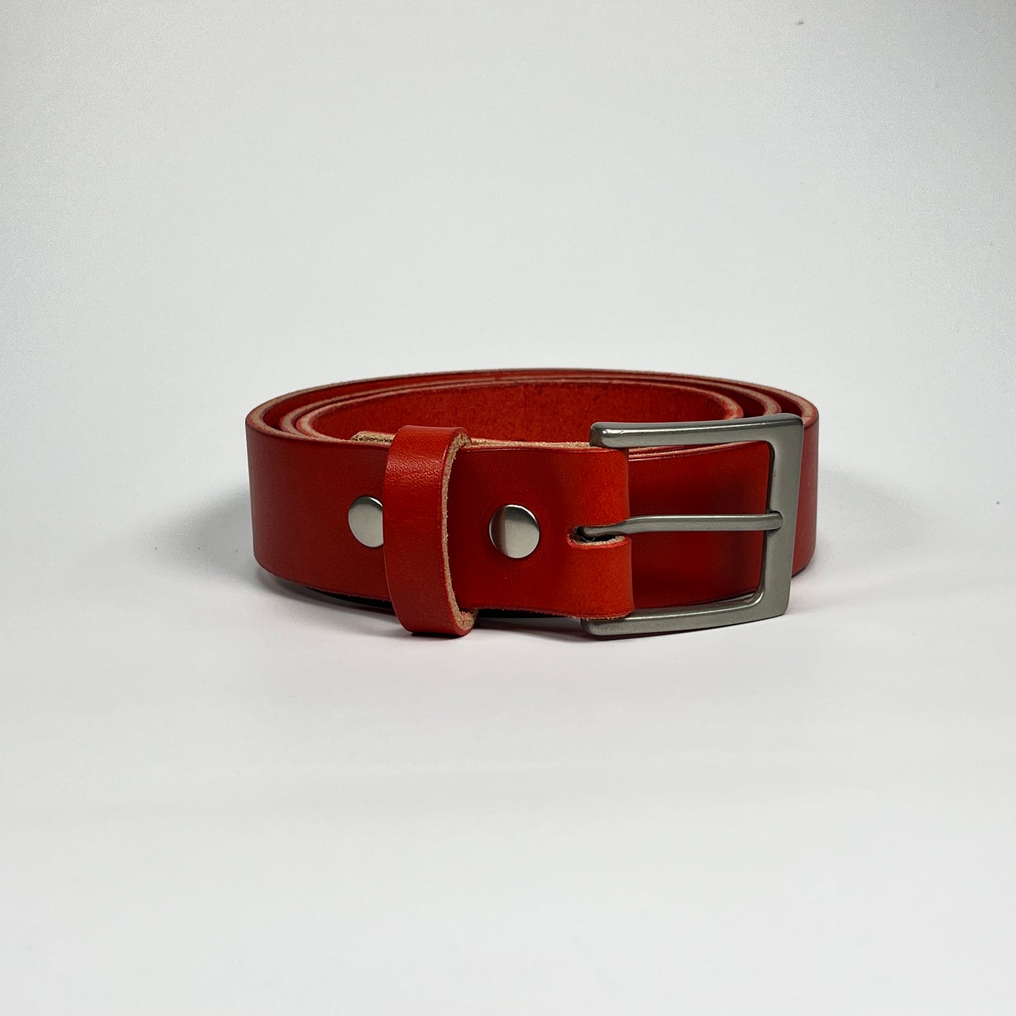 1-1/2" Leather Belt - Red