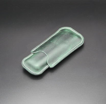 Ring 52 Two-Cigar Case - Machine Stitched